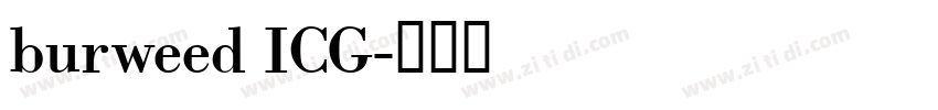 burweed ICG字体转换